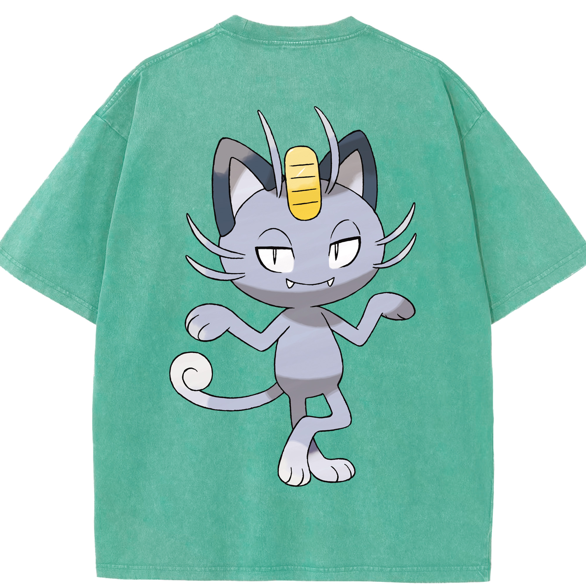 （画像用） ポケットモンスター Pokémon 綿100% ヴィンテージ風 半袖Tシャツ（背面プリント）